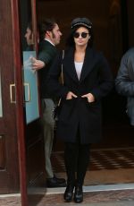DEMI LOVATO Leaves Her Hotel in New York 10/30/2015