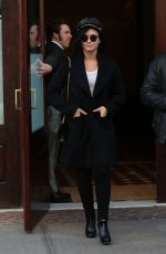 DEMI LOVATO Leaves Her Hotel in New York 10/30/2015