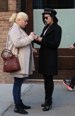 DEMI LOVATO Leaves Her Hotel in New York 10/30/2015