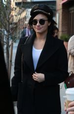 DEMI LOVATO Leaves Her Hotel in New York 10/30/2015