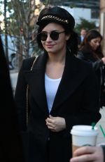 DEMI LOVATO Leaves Her Hotel in New York 10/30/2015
