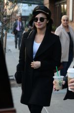 DEMI LOVATO Leaves Her Hotel in New York 10/30/2015