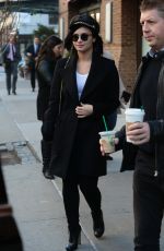 DEMI LOVATO Leaves Her Hotel in New York 10/30/2015