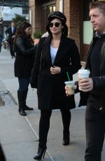 DEMI LOVATO Leaves Her Hotel in New York 10/30/2015