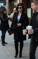 DEMI LOVATO Leaves Her Hotel in New York 10/30/2015