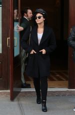 DEMI LOVATO Leaves Her Hotel in New York 10/30/2015