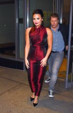 DEMI LOVATO Leaves Hilton Hotel in New York 10/25/2015