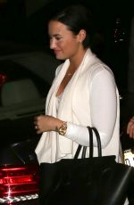 DEMI LOVATO Night Out in New York 10/14/2015