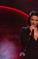 DEMI LOVATO Performs on Saturday Night Live Los Angeles 10/18/2015