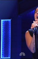 DEMI LOVATO Performs on Saturday Night Live Los Angeles 10/18/2015