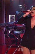DEMI LOVATO Performs on Saturday Night Live Los Angeles 10/18/2015