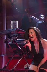DEMI LOVATO Performs on Saturday Night Live Los Angeles 10/18/2015