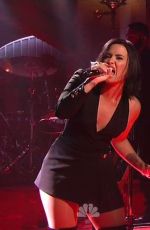 DEMI LOVATO Performs on Saturday Night Live Los Angeles 10/18/2015