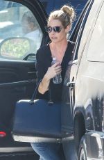 DENISE RICHARDS Arrives at a Skin Care Clinic in Beverly Hills 10/29/2015