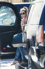DENISE RICHARDS Arrives at a Skin Care Clinic in Beverly Hills 10/29/2015