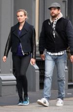 DIANE KRUGER and Joshua Jackson Out in New York 10/05/2015