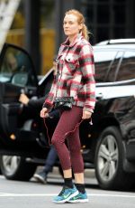 DIANE KRUGER Heading to a Gym in New York 10/14/2015