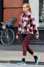 DIANE KRUGER Heading to a Gym in New York 10/14/2015