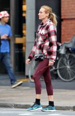 DIANE KRUGER Heading to a Gym in New York 10/14/2015