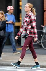 DIANE KRUGER Heading to a Gym in New York 10/14/2015