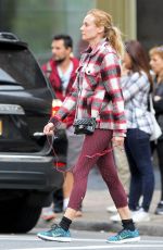 DIANE KRUGER Heading to a Gym in New York 10/14/2015