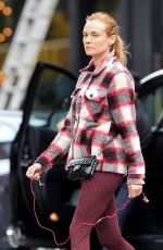 DIANE KRUGER Heading to a Gym in New York 10/14/2015