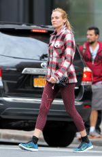 DIANE KRUGER Heading to a Gym in New York 10/14/2015