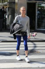 DIANE KRUGER Heading to a Gym in New York 10/20/2015