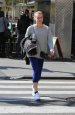 DIANE KRUGER Heading to a Gym in New York 10/20/2015