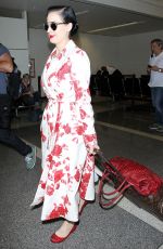 DITA VON TEESE Arrives at Los Angeles International Airport 10/26/2015