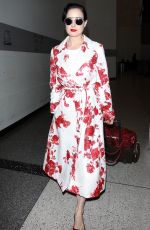 DITA VON TEESE Arrives at Los Angeles International Airport 10/26/2015