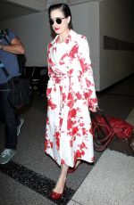 DITA VON TEESE Arrives at Los Angeles International Airport 10/26/2015