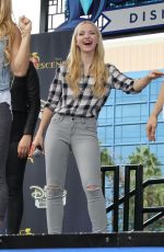 DOVE CAMERON at Descendants Stars at Downtown Disney in Anaheim 10/17/2015