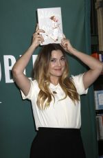 DREW BARRYMOORE at Wildflower Book Signing at Barnes & Noble in New York 10/27/2015