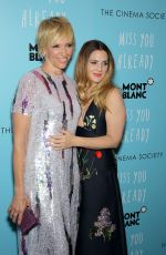 DREW BARRYMORE at Miss You Already Screening in New York 10/25/2015