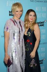 DREW BARRYMORE at Miss You Already Screening in New York 10/25/2015