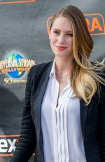 DYLEN PENN on the Set of Extra in Los Angeles 10/19/2015