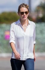DYLEN PENN on the Set of Extra in Los Angeles 10/19/2015