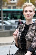 ELIZABETH DEBICKI at Miu Miu Fashion Show in Paris 10/06/2015