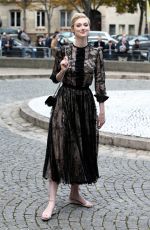 ELIZABETH DEBICKI at Miu Miu Fashion Show in Paris 10/06/2015