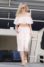 ELLE FANNING Heading to a Studio in Hollywood 10/07/2015