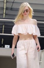 ELLE FANNING Heading to a Studio in Hollywood 10/07/2015