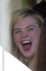 ELLE FANNING on the Set of 20th Century Women in Los Angeles 09/30/2015