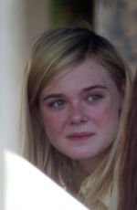 ELLE FANNING on the Set of 20th Century Women in Los Angeles 09/30/2015