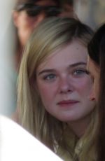 ELLE FANNING on the Set of 20th Century Women in Los Angeles 09/30/2015