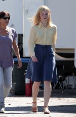 ELLE FANNING on the Set of 20th Century Women in Los Angeles 09/30/2015