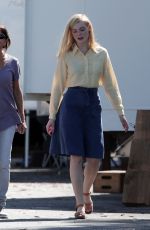 ELLE FANNING on the Set of 20th Century Women in Los Angeles 09/30/2015