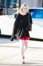 ELLE FANNING Out and About in Beverly Hills 10/29/2015