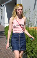 ELLE FANNING Out and About in Toluca Lake 10/10/2015