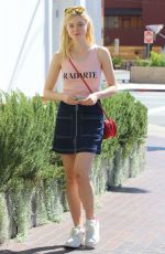ELLE FANNING Out and About in Toluca Lake 10/10/2015